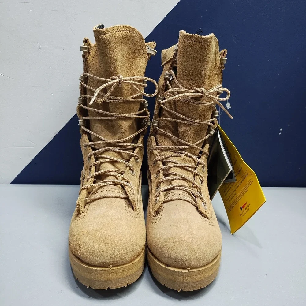 Belleville Infantry Military Combat Boots Unisex M3/W5 Tan Gore-Tex Waterproof